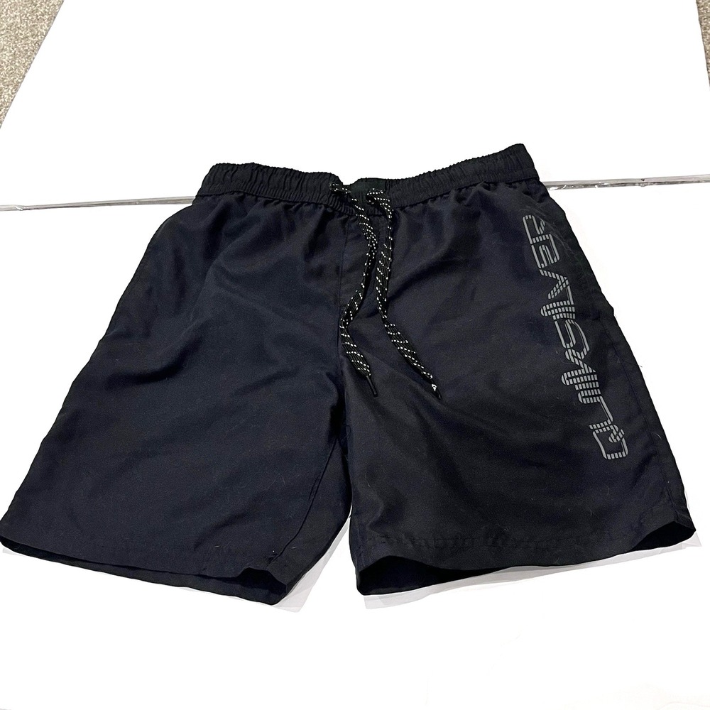 Quiksilver Mens Swim Shorts XS Drawstring Lining Large Black Pocket Loop Beach